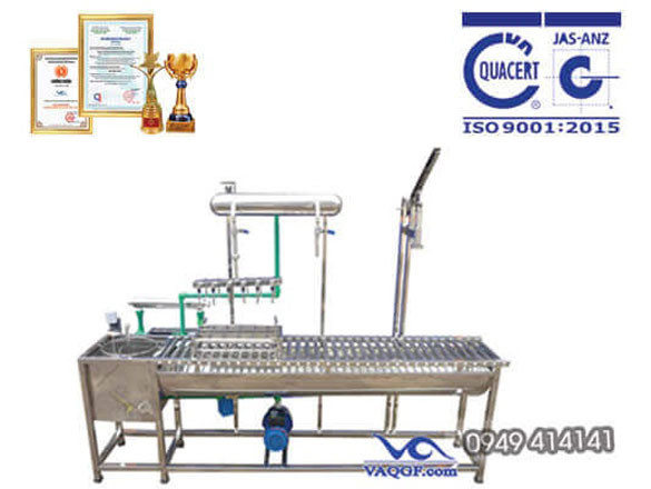 Máy chiết rót bình bán tự động VAMCB 60