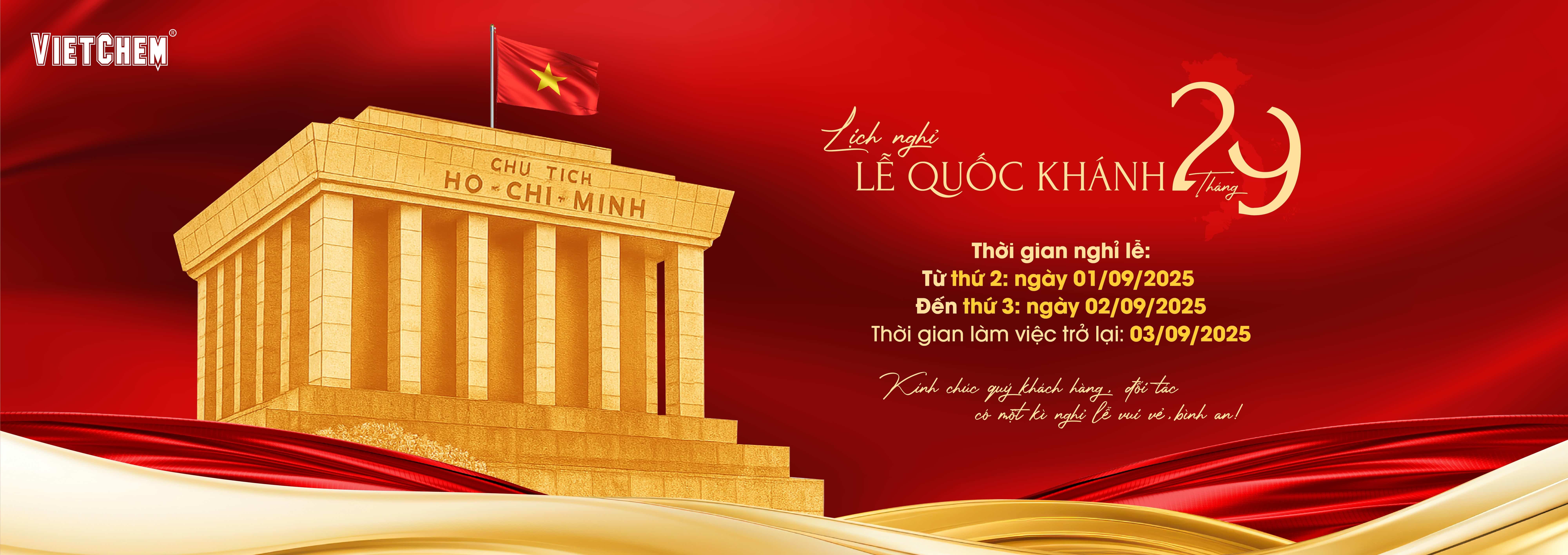 Thông báo nghỉ lễ 2/9