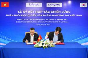 Vietchem Đón Tiếp Samyang Corporation Sang Việt Nam Làm Việc, Thúc Đẩy Hợp Tác Chiến Lược Trong Lĩnh Vực Vật Liệu Xử Lý Nước