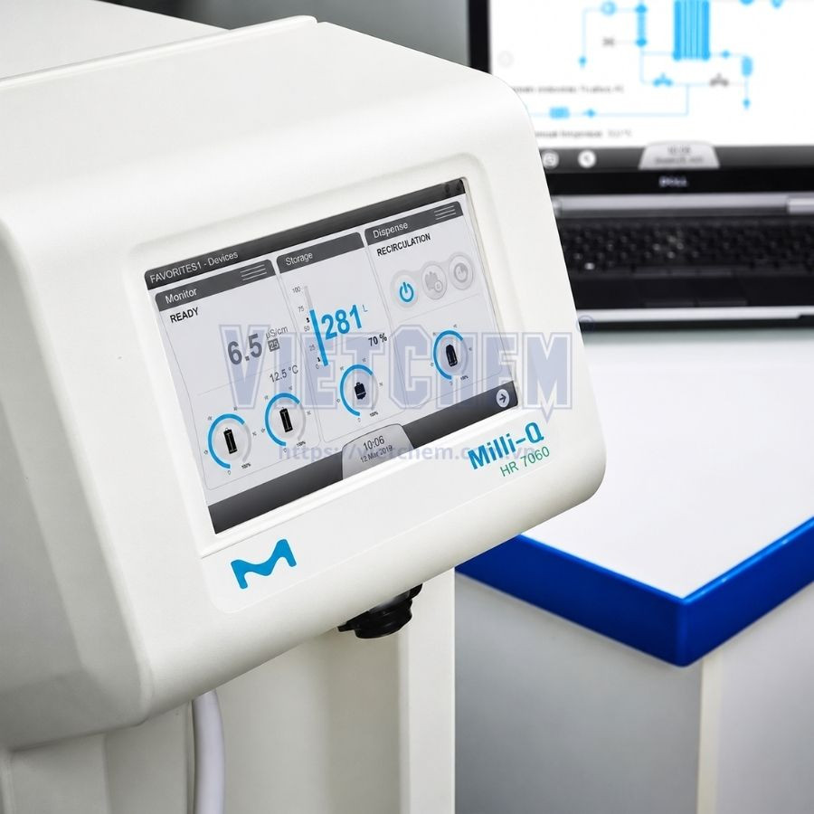 Giao diện màn hình cảm ứng Milli-Q HR 7060