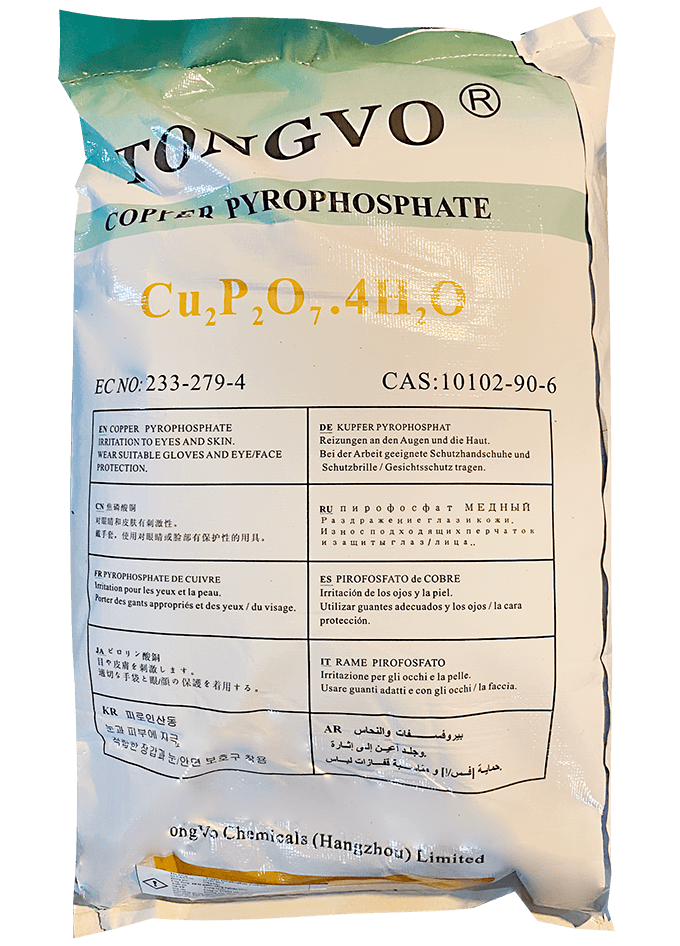 Đồng Pyrophosphate Cu2P2O7, Trung Quốc, 25kg/bao
