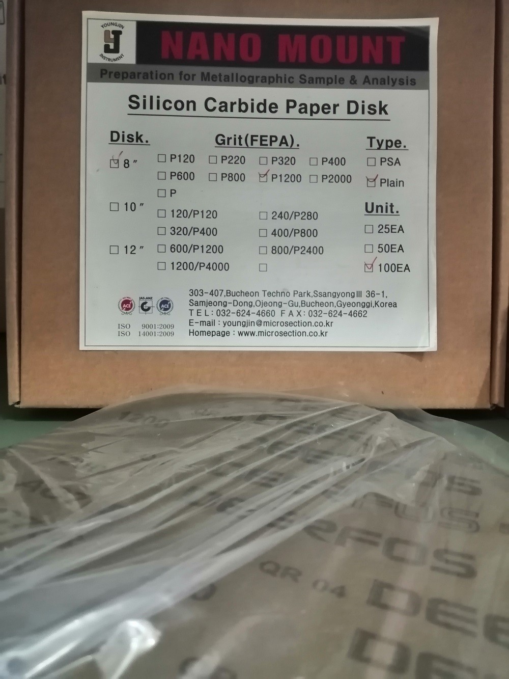 Send Paper Base Bán giấy mài 8” Disk Send Paper P1200Grit Plain giá rẻ nhất - VietChem