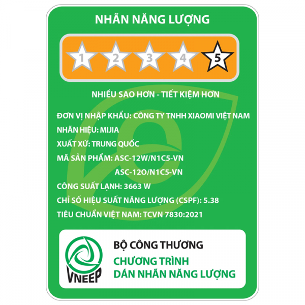 Điều Hoà Xiaomi Mijia Pro Eco 5 - 12000 BTU 1.5HP