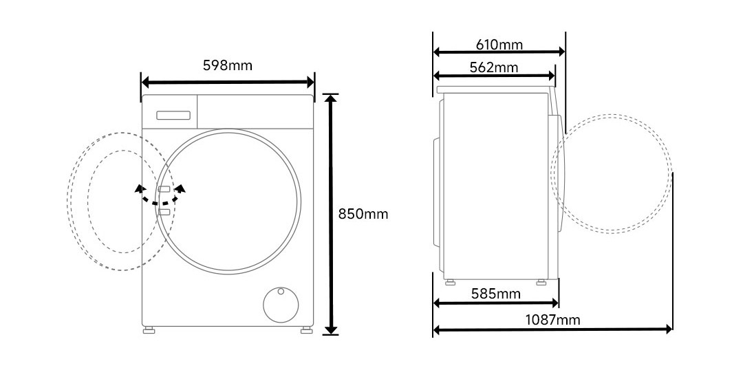 Máy Giặt - Sấy Xiaomi Mijia MJ101 (Giặt 12kg Sấy 9kg)