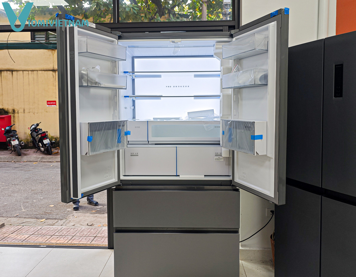 Tủ Lạnh Xiaomi Mijia 560L Pro - Kiểu Pháp, Phiên Bản Đá Pha Lê, Làm Đá Tự Động