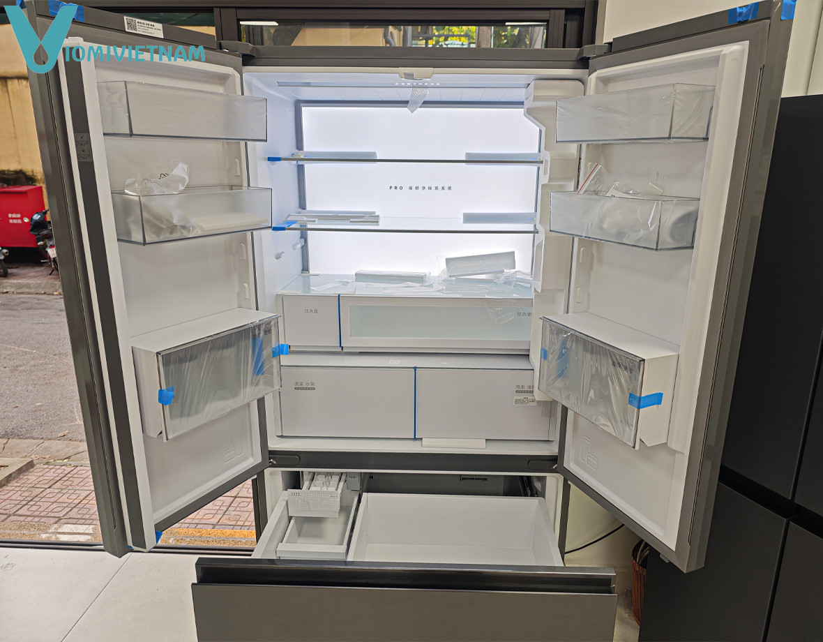 Tủ Lạnh Xiaomi Mijia 560L Pro - Kiểu Pháp, Phiên Bản Đá Pha Lê, Làm Đá Tự Động