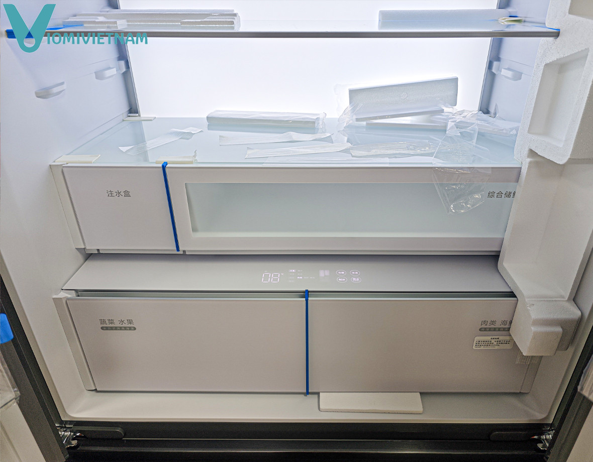 Tủ Lạnh Xiaomi Mijia 560L Pro - Kiểu Pháp, Phiên Bản Đá Pha Lê, Làm Đá Tự Động