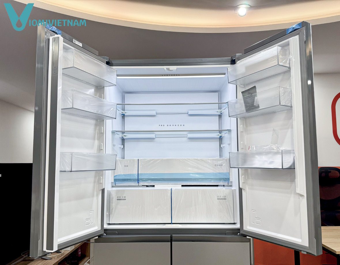 Tủ lạnh 4 cánh Xiaomi Mijia 560L Pro - Mặt kính pha lê