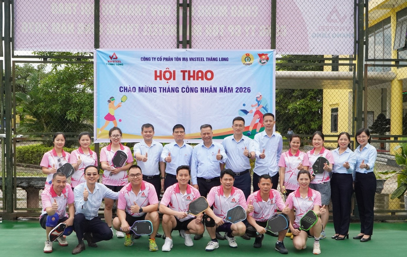 VNSTEEL THĂNG LONG TỔ CHỨC THÀNH CÔNG HỘI THAO CBCNV NĂM 2026