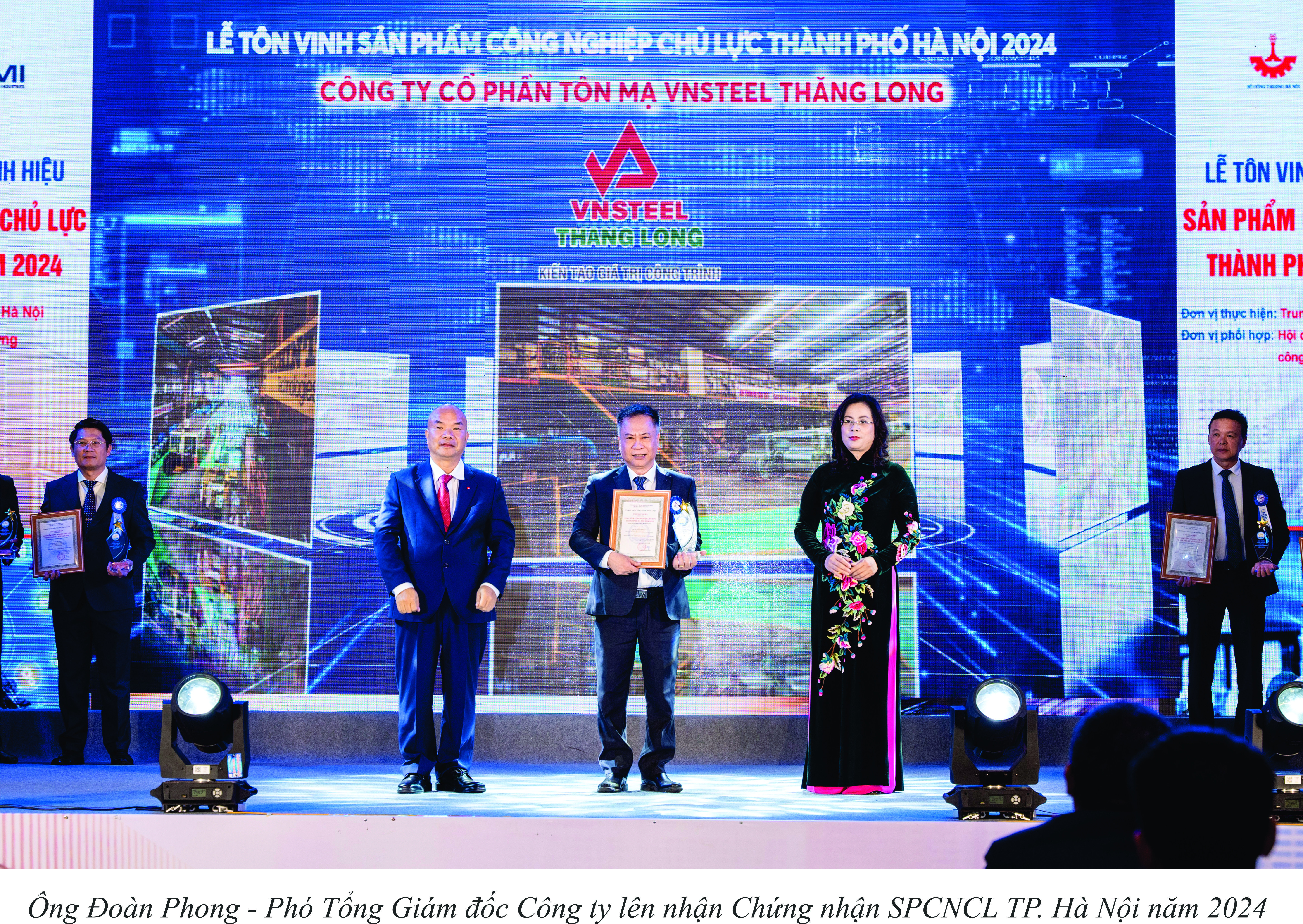 CÔNG TY CỔ PHẦN TÔN MẠ VNSTEEL THĂNG LONG TỰ HÀO ĐẠT DANH HIỆU SẢN PHẨM CÔNG NGHIỆP CHỦ LỰC THÀNH PHỐ HÀ NỘI NĂM 2024