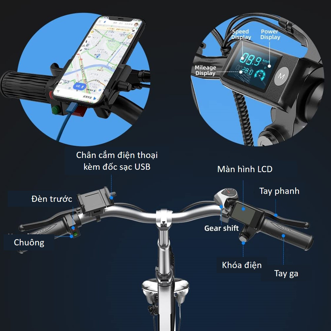 Xe đạp điện trợ lực Zhengbu X6 Pro