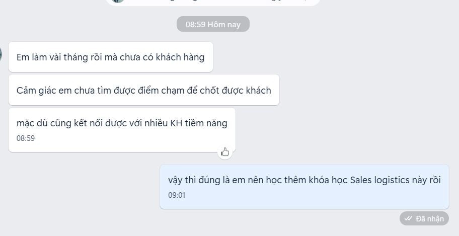 khóa học sale logistics
