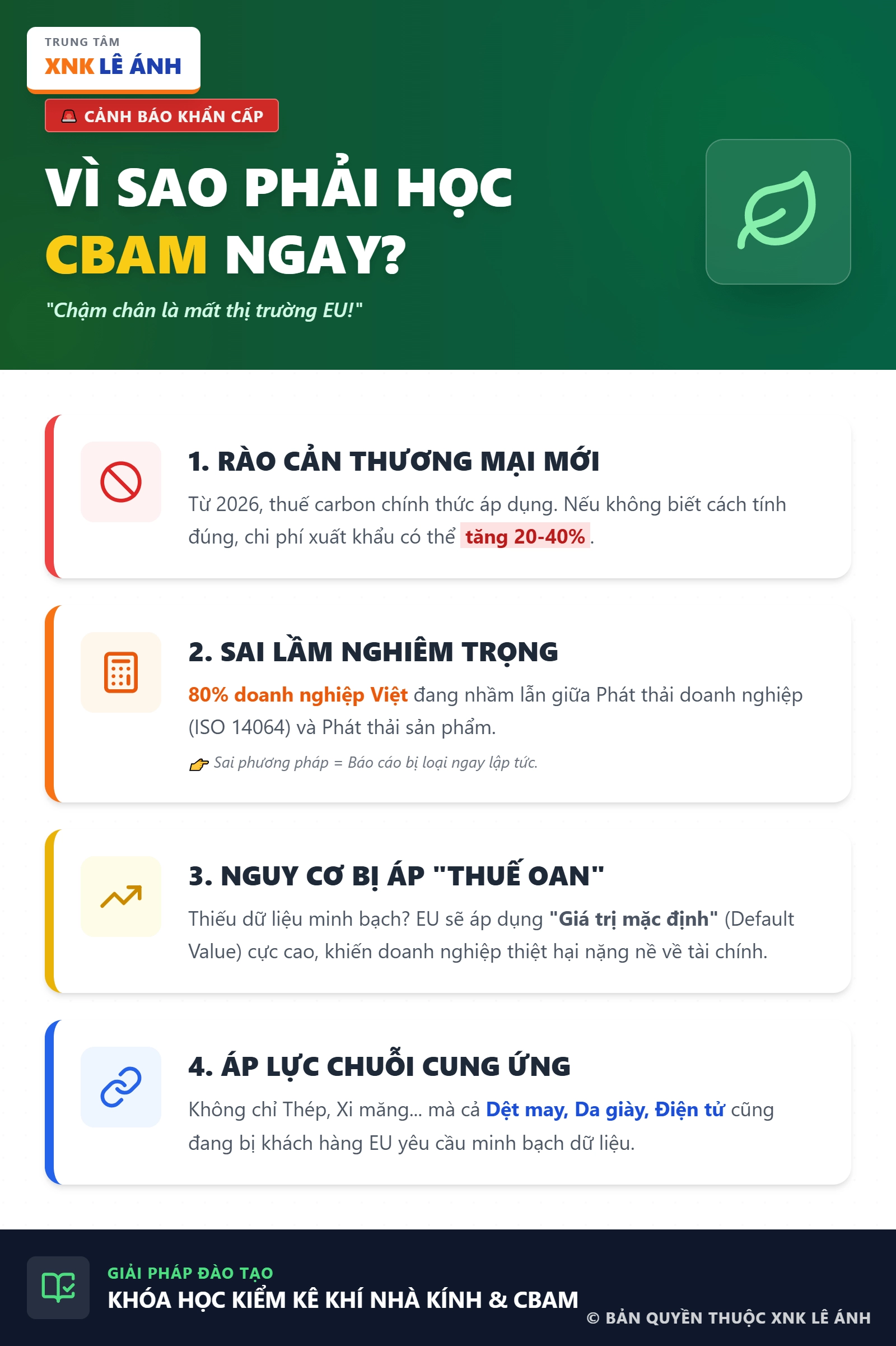Vì sao nên học khóa học CBAM