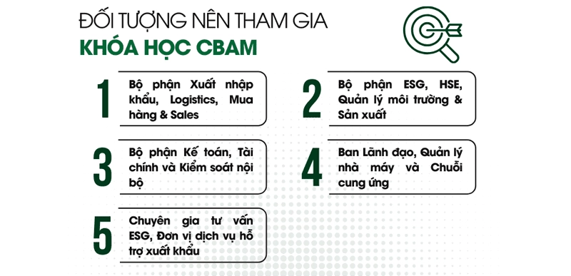 Đối tượng nên tham gia khóa học CBAM