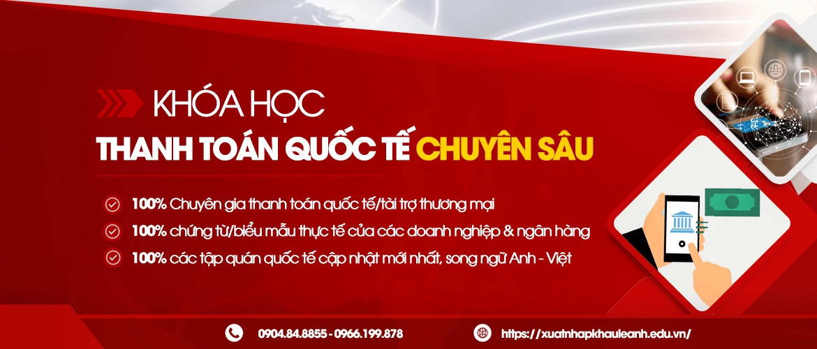 Banner khóa học thanh toán quốc tế chuyên sâu