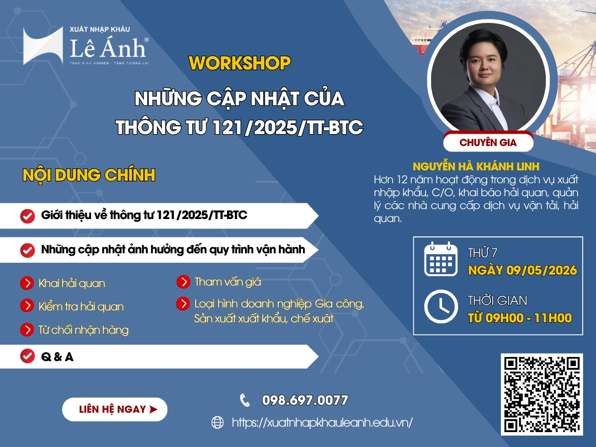 Workshop Tháng 5/2026: Những Cập Nhật Của Thông Tư 121/2025/TT-BTC