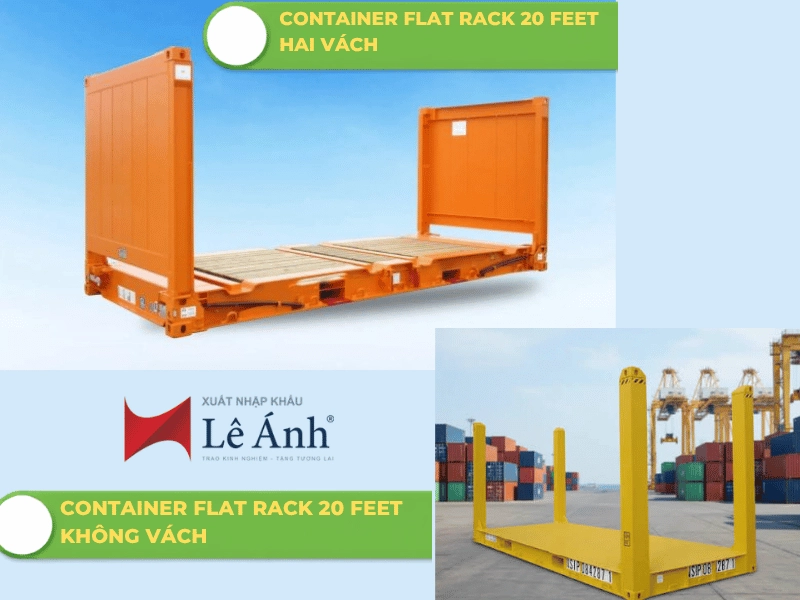 Container flat rack 20 feet