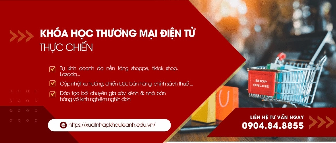 khóa học thương mại điện tử shopee, tiktok