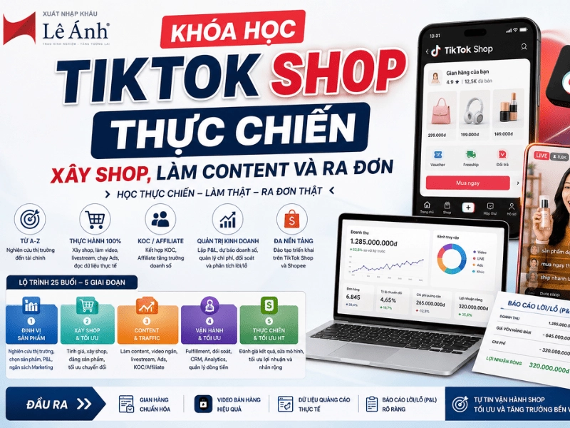 Khóa học tiktok shop