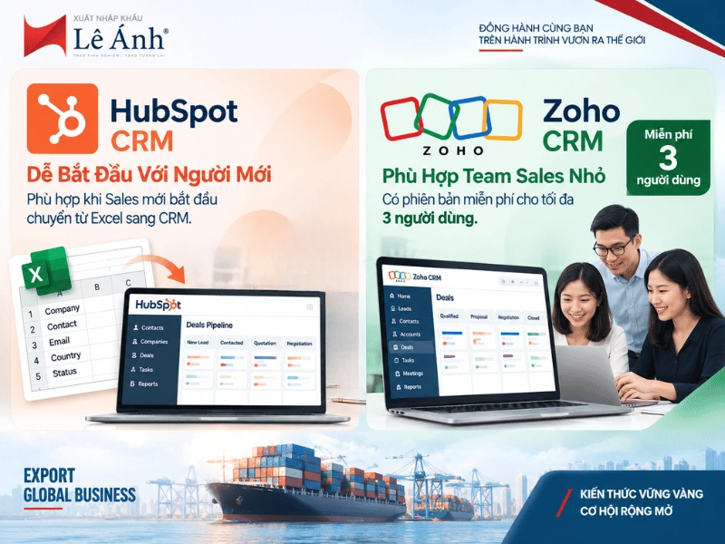 crm miễn phí cho sale xuất khẩu