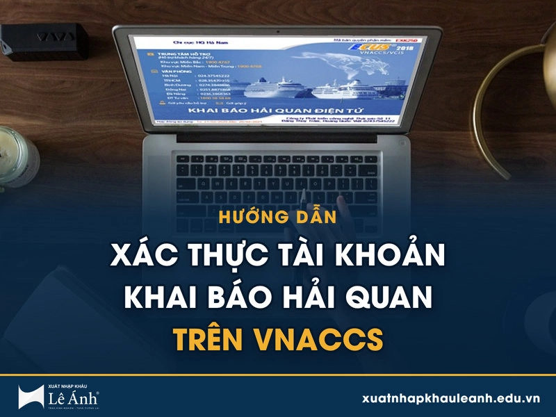 Hướng dẫn xác thực tài khoản khai báo hải quan trên Vnaccs