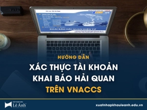 Hướng dẫn xác thực tài khoản khai báo hải quan trên Vnaccs