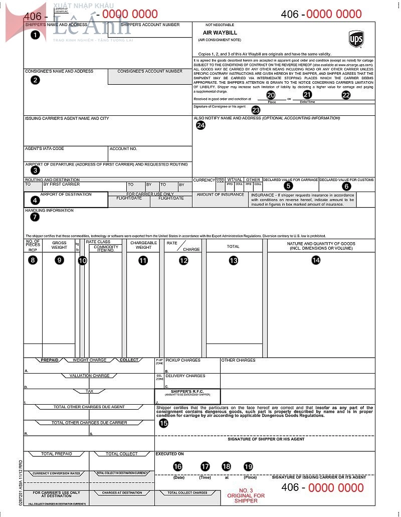 Airway bill