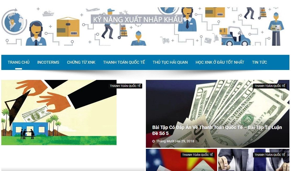 website học xuất nhập khẩu