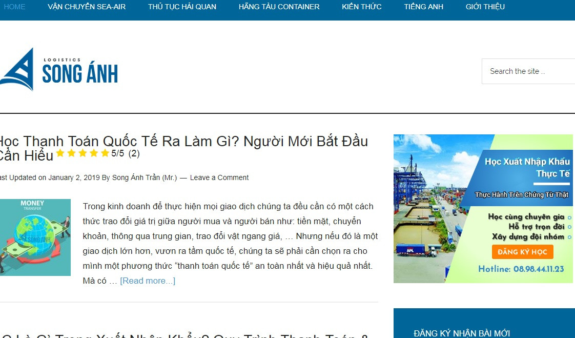 website học xuất nhập khẩu
