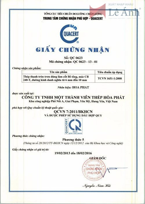 thủ tục nhập khẩu thép