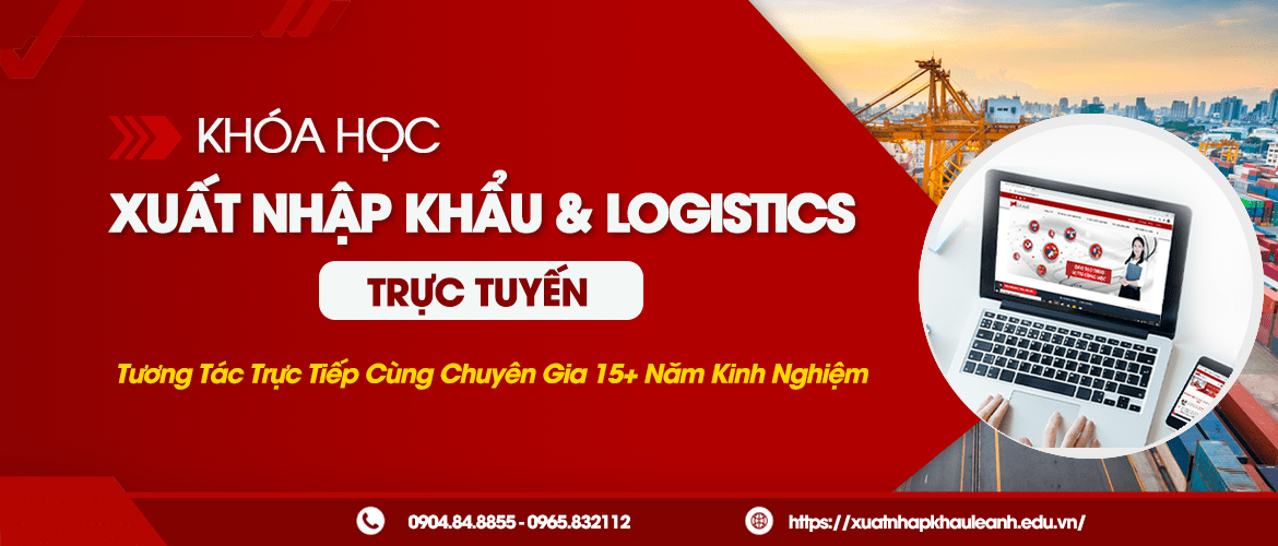 Banner khóa học xuất nhập khẩu trực tuyến