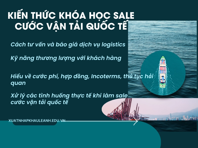 khóa học sales cước vận tải quốc tế