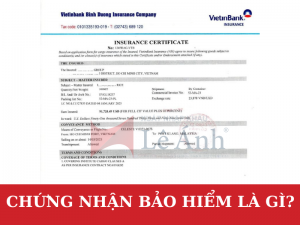 Chứng nhận bảo hiểm Insurance Certificate là gì